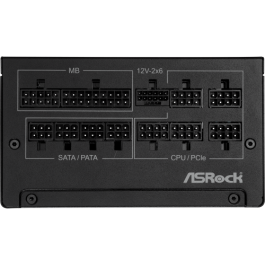 FUENTE ALIMENTACION ASROCK SL-1000G,PSU,1000W,80 PLUS GOLD,135MM,MODULAR,PCI-E 5.1 (12+4pin)x1,PCI-E (6+2 pin)x3,SATA (5 pin)x9 FUENTE ALIMENTACION ASROCK SL-1000G,PSU,1000W,80 PLUS GOLD,135MM,MODULAR,PCI-E 5.1 (12+4pin)x1,PCI-E (6+2 pin)x3,SATA (5 pin)x9