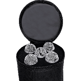 SBG Funda de Nylon para 5 Micrófonos y 3 Pies de Micrófono con Compartimentos Interiores, Dimensiones 112x25x20 cm