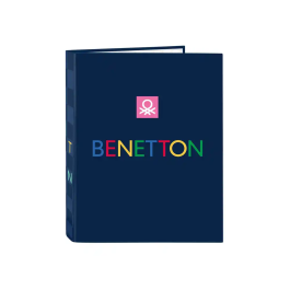 Carpeta de anillas Benetton Damero Azul marino A4 26.5 x 33 x 4 cm Precio: 4.49999968. SKU: B132N2KH5L