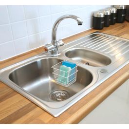 Confortime Organizador de Estropajos Blanco 17x12.1x13.5 cm (12 Unidades)