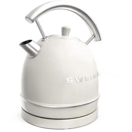 Sweiss KTL8 Hervidor vintage 2200 W, 1,8 L, Base giratoria, Beige