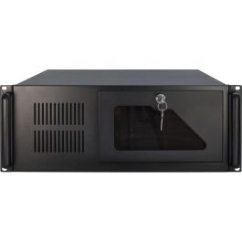 Inter-Tech 4U-IPC 4088-S Servidor Rack 4U Negro de Acero para ATX/microATX/Mini-ITX con 8 bahías 3.5" y 2 USB 2.0