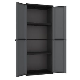 Terry J-base 268 Armario de polipropileno gris oscuro, 2 baldas regulables, cierre con candado, 68x37.5x163.5 cm Precio: 78.49999993. SKU: B1C8T2G3Q8