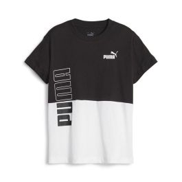 Camiseta de Manga Corta Infantil Puma 676427 01 Negro