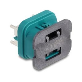 DeLOCK 90329 Conector Hembra HDMTD 100Ω con Protección IP67/IP69K para PCB - Color Aguamarina