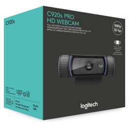 Logitech Webcam C920s HD Pro Enfoque Automático 1080p Full HD con Tapa de Privacidad