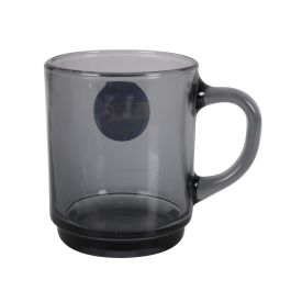 Duralex Mug Apilable Gris 26 cl Colección Versailles - Taza para el Hogar y la Cocina con Dimensiones de 10 x 7 x 9 cm (72 Unidades)