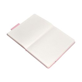 Cuaderno Con Gomilla Antartik Notes Tapa Dura A4 Hojas Rayas Rosa Pastel 100 Hojas 80 gr Fsc