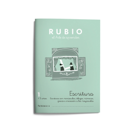 Rubio Cuaderno Caligrafía Nº 1 para Desarrollo de Destrezas Motrices en Lenguaje Escrito