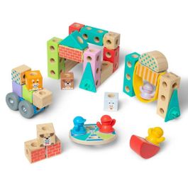 Melissa y Doug AAAVK75298 Set de Construcción La Ciudad de 73 Piezas