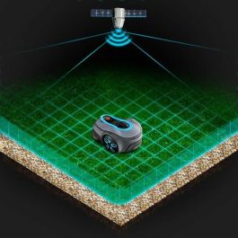 Gardena GAR4066407026780 Robot Cortacésped Smart SILENO Free 1500 Sin Cables Perimetrales 1500 m² con Puerta de Enlace Inteligente