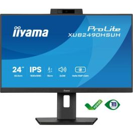 Iiyama XUB2490HSUH-B2 Pantalla para PC 23.8" Full HD IPS Negro Mate 4ms Ajuste Altura VESA USB 3.2