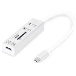 Digitus Hub USB-C 3 Puertos USB 2.0 + Lector Tarjetas MicroSD/SD Blanco Precio: 29.49999965. SKU: B1A5PAV2GL