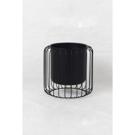 DKD Home Decor Macetero Urban de Metal Negro 26 x 26 x 26 cm Precio: 20.50000029. SKU: S3044401