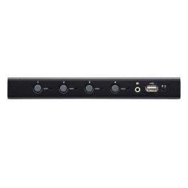 Aten Switch KM USB 4 Puertos CS724KM - Controla hasta 4 Computadoras con 1 Teclado y Ratón, Daisy Chain hasta 8