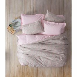 ASI8683342983372 Juego de Cama 100% Algodón - Funda Nórdica 220x240 cm + 2 Fundas Almohada 60x60 cm - Rosa ASI8683342983372 Juego de Cama 100% Algodón - Funda Nórdica 220x240 cm + 2 Fundas Almohada 60x60 cm - Rosa