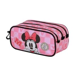 Karactermania Estuche Portatodo Trick Fan 2.2 Minnie Mouse Journey Rosa Ripstop 23 x10 x11 cm