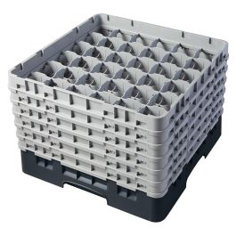 CAMBRO - 36S1114-110 - Cesta de lavado 36 comp. 6 alturas - 7,2 cm Ø máx. - alt. máx. 29,9 cm - 50 x 50 x 34,9 cm - Negro Precio: 120.89000011. SKU: B19ZCNMNG9