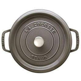 Staub La Cocotte redonda 24cm de hierro fundido, gris grafito