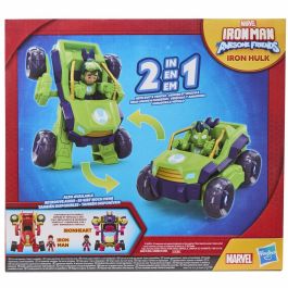 Hasbro HASG14755P0 - Marvel Iron Man & Friends Armadura y Vehículo Mecha 2 en 1 de Iron Hulk, Juguete a partir de 4 años