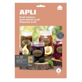 Etiquetas Adh.Impr.Apli Kraft Caja 10H Ovalada 63,5X42,3 Mm 180Uds. Precio: 12.50000059. SKU: B19B9ZBSKC