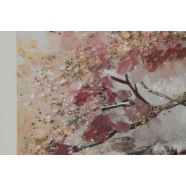 DKD Home Decor Cuadro Tradicional Rosa 69 x 69 x 2.5 cm (4 Unidades)