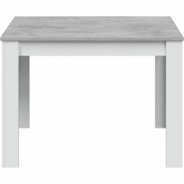Cloe AUC1746465283718 Mesa de Comedor Rectangular Blanco Artik / Hormigón 109 x 67 x 78 cm