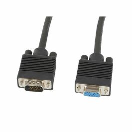 Lanberg Cable Extensor VGA Macho a Hembra 1.8m Negro con Ferrita y Doble Blindaje para Conectar PC a Monitores, TV y Proyectores Precio: 5.50000055. SKU: S5611115