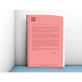 Liderpapel Tapas Polipropileno A4 0.5 mm Rojo Translucido Paquete 100 Unidades