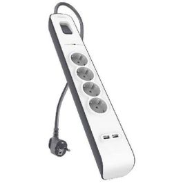 Belkin Regleta de Protección Contra Sobretensiones 4 Tomas + 2 Puertos USB 2.4A 2 Metros Blanco-Gris Precio: 24.50000014. SKU: S0441352