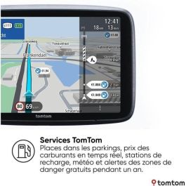 TomTom GO Superior Navegador GPS Coche Pantalla Táctil HD 7" Mapas Mundiales TomTom Traffic Actualización Wifi Evita Zonas Medioambientales