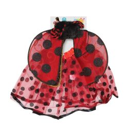 Conjunto De Alas Y Tutú De Mariquita Roja Con Antenas Conjunto De Alas Y Tutú De Mariquita Roja Con Antenas