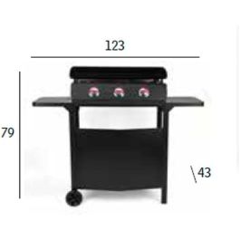 Mesa de barbacoa Vitrokitchen PGT335N