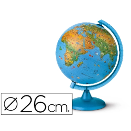 Blanca Globo terráqueo modelo Arca 26 cm diámetro, físico y político, esfera luminosa con base y meridiano de plástico. Precio: 41.50000041. SKU: B1HQ8NTQR5