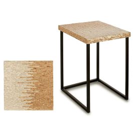 Mesa Auxiliar Cuadrada Nácar Claro 47x47x62 cm - Giftdecor Precio: 65.49999951. SKU: S3603660