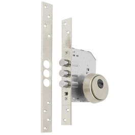 TESA R201B566Ai Cerradura de Empotrar de Seguridad 4 Bulones, Frente Recto Inoxidable, Mecanismo Protegido, Incluye Cilindro T60 y Escudo E700L Precio: 48.50000045. SKU: B1CSL53SKD