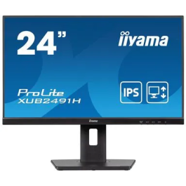 iiyama Monitor 24" XUB2491H-B1, Panel IPS, 100Hz, HDMI, DisplayPort, Regulable en Altura, Full HD Precio: 156.50000003. SKU: B12KEW2AT5