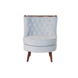 Butaca Sixties DKD Home Decor Azul Celeste Marron 69 x 80 x 65 cm Butaca Sixties DKD Home Decor Azul Celeste Marron 69 x 80 x 65 cm