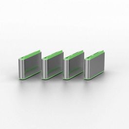 Lindy USB Type C Port Blocker Key - Pack of 4 Blockers, Green Lindy USB Type C Port Blocker Key - Pack of 4 Blockers, Green