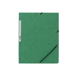 Carpeta Q-Connect Gomas Kf02168 Carton Simil-Prespan Solapas 320x243 mm Verde