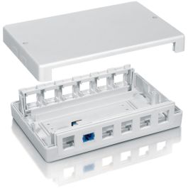 Equip Aufputzdose 12x Keystone Jack weiß