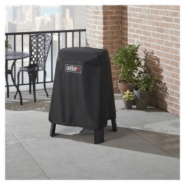 Weber 7198 Cubierta Protectora Negra de Poliéster para Lumin Electric Grill with Stand / Lumin Compact Electric Grill with Stand