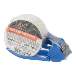 Dispensador cinta de embalaje transparente + rollo 50 mm x 50 m Precio: 4.49999968. SKU: B134Y44QVX