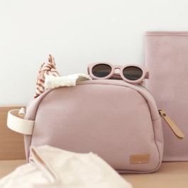 Beaba BEA3384349403119 Neceser bebé de lona rosa empolvado