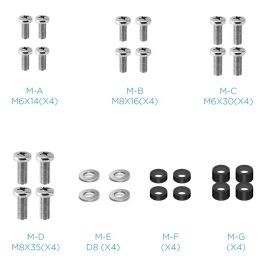 TOOQ SOPORTE TECHO 2 PANTALLAS 43-86" XL NEGRO