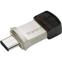 Transcend JetFlash 890 USB 3.1 Type-C/A 128GB - Negro/Plata