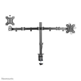 Neomounts Full Motion Dual Desk Mount (Clamp & Grommet) For Two 10-32" Monitor Screens, Height Adjustable - Black Neomounts Full Motion Dual Desk Mount (Clamp & Grommet) For Two 10-32" Monitor Screens, Height Adjustable - Black