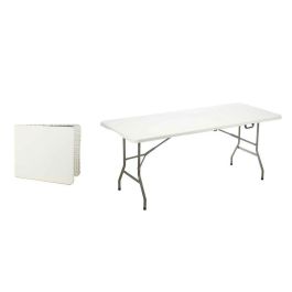 Mesa Plegable Blanco Gris Polietileno 180 x 70 x 74 cm Precio: 49.69000036. SKU: B1J9ZEWVWH