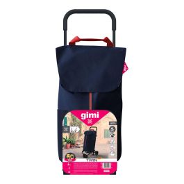 Gimi Carro de la Compra Twin Azul 50L 154320 Doble Uso 4 Ruedas/2 Ruedas Poliéster
