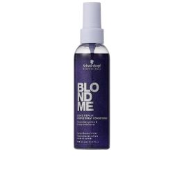 Schwarzkopf BLONDME BOND REPAIR cool blondes neutralizing spray conditioner, Acondicionador Morado Spray para Cabellos Teñidos, 150 ml